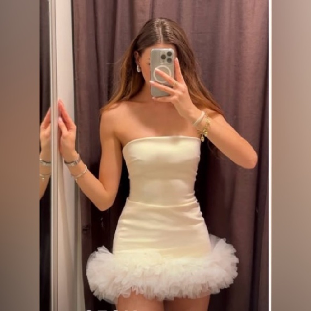 VIRAL NEW ZARA SHORT NIGHT OUT TULLE LUXURY DRESS SIZE S
🚨NO DISCOUNT